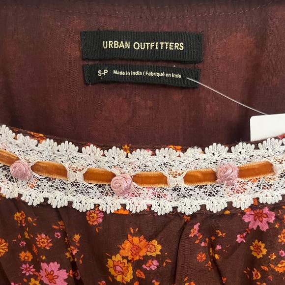 Urban Outfitters Brown Motif Mini Dress Floral - Picture 5 of 5